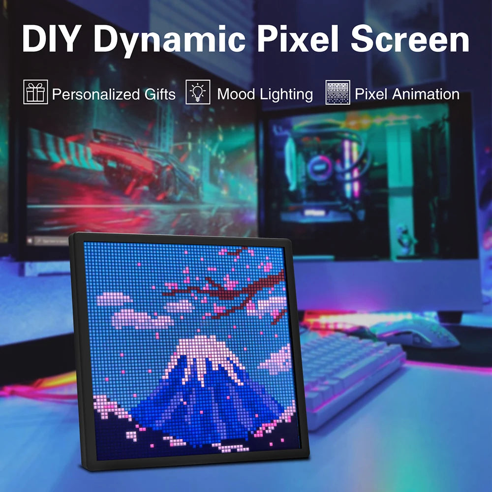 🟩 Pixvele Smart LED Pixel Art Display – Create, Animate & Personalize Your Space 🎨✨