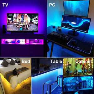 🌈 Pixvele RGB LED Strip Lights – Smart USB Light Strip for TV, Bedroom & Decor 🎮