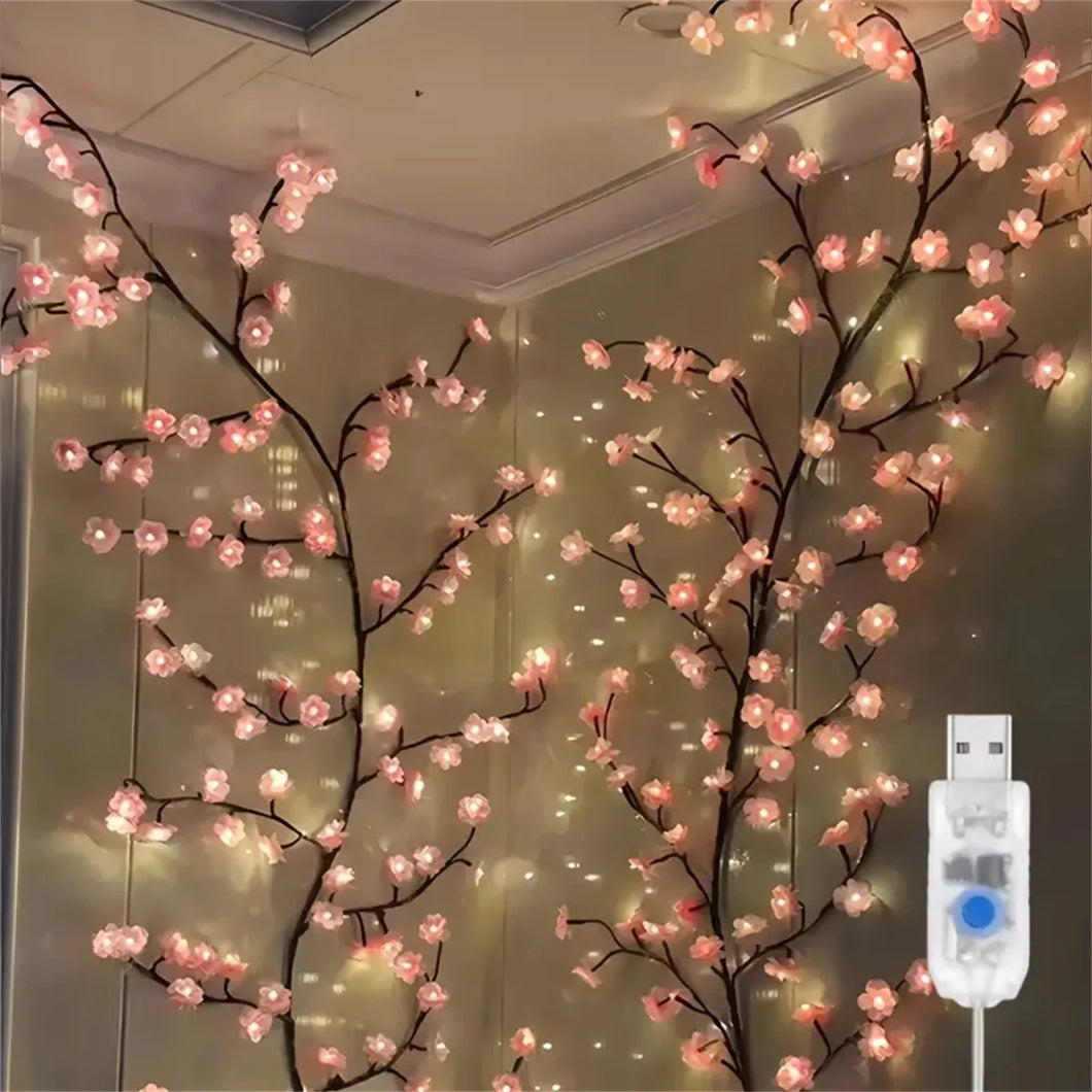 🌸 Cherry Blossom 96 LED USB Tree Light – Enchant Your Space with Magical Glow 🌸