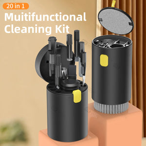 🧼 All-in-One PixVele Tech Cleaning Kit for iPhone, AirPods & More – Compact ✨ Clean 🔧 Aesthetic