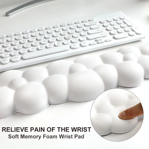 PixVele Cloud Wrist Rest – Cute & Soft Keyboard Arm Support for Desk Setup ☁️